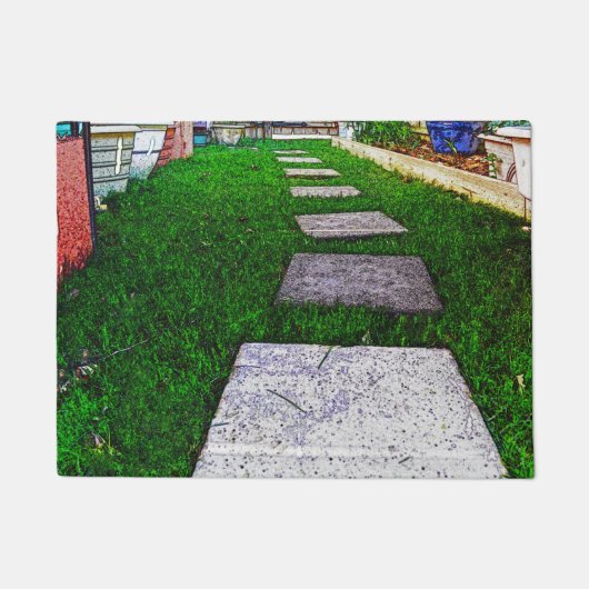 Shirleyテイラー著飛石 ドアマット (正面)