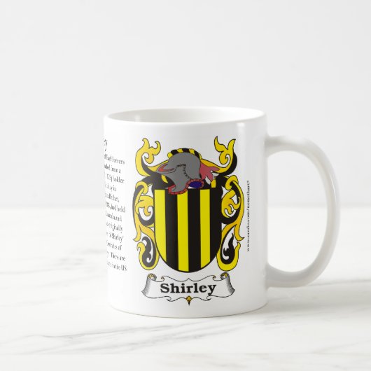 Shirley、歴史、意味および頂上のマグ コーヒーマグカップ (右)