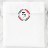 Shirley Chisholm Folding Chair Quote Empowering ラウンドシール (バッグ)