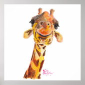 Shirley MacArthurによるNosey Giraffe 'Jo' ポスター (正面)