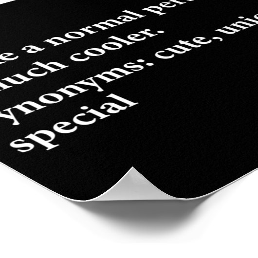 Shirley Name Definition Funny D  ポスター (角)