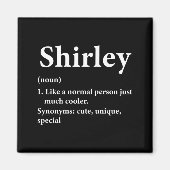 Shirley Name Definition Funny D  マグネット (正面)