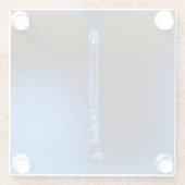 Shirley Taylorがドロップするストリーム ガラスコースター (裏面)