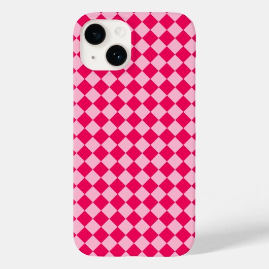 Shirley Taylorによるピンクコンビネーションダイヤモンドパターン Case-Mate iPhoneケース (裏面)