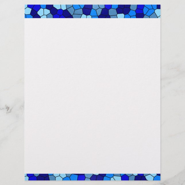 Shirley Taylorによるブルーステンドグラスの色合い (正面)