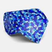 Shirley Taylorによるブルーステンドグラスの色合い ネクタイ (ロール)