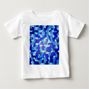 Shirley Taylorによるブルーステンドグラスの色合い ベビーTシャツ
