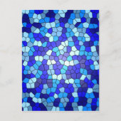 Shirley Taylorによるブルーステンドグラスの色合い ポストカード (正面)