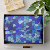 Shirley Taylorによるブルーステンドグラスの色合い 薄葉紙 (ギフト)