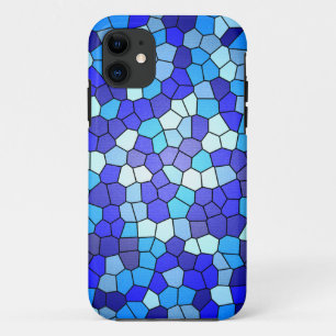 Shirley Taylorによるブルーステンドグラスの色合い iPhone 11 ケース