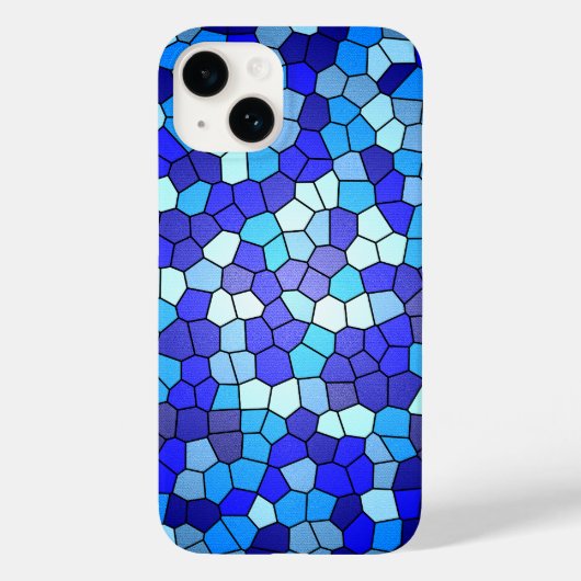 Shirley Taylorによるブルーステンドグラスの色合い Case-Mate iPhoneケース (裏面)