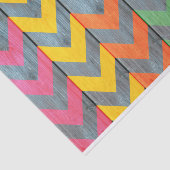 Shirley Taylorによる木目テクスチャ上のシェブロン模様 薄葉紙 (詳細)