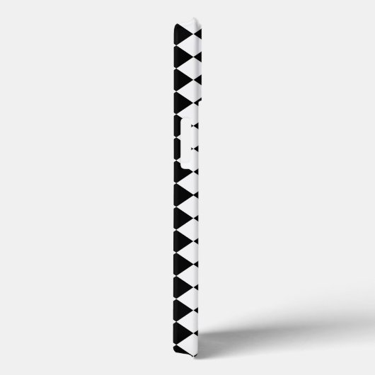 Shirley Taylorによる白黒ダイヤモンドパターン Case-Mate iPhoneケース (裏面 / 右)