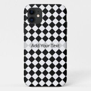 Shirley Taylorによる白黒ダイヤモンドパターン iPhone 11 ケース