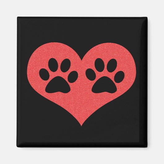 Shirley Taylorによる私のハートのポープリント マグネット (正面)