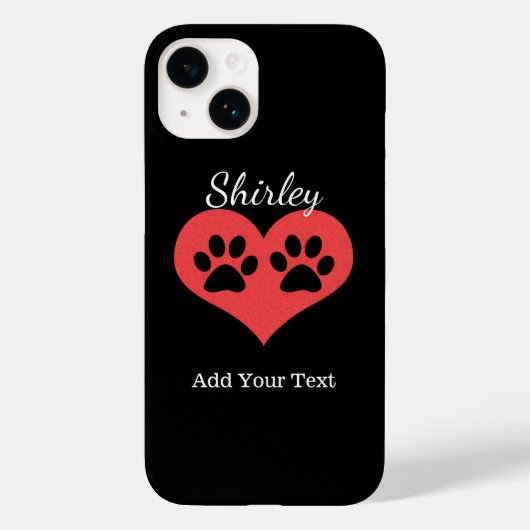 Shirley Taylorによる私のハートのポープリント Case-Mate iPhoneケース (裏面)