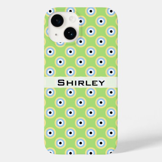 Shirley Taylorによる緑の組み合わせ円 Case-Mate iPhoneケース (裏面)