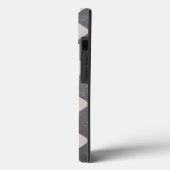 Shirley Taylorによる金属テクスチャ上のシェブロン模様 Case-Mate iPhoneケース (裏面 / 左)
