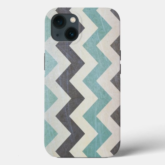 Shirley Taylorによる金属テクスチャ上のシェブロン模様 Case-Mate iPhoneケース (裏面)