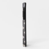 Shirley Taylorによる金属テクスチャ上のシェブロン模様 Case-Mate iPhoneケース (裏面/左)