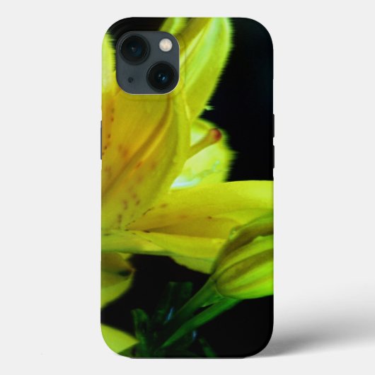 Shirley Taylorによる風の効果を持つ黄色のユリ Case-Mate iPhoneケース (裏面)