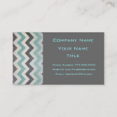 Shirley TaylorによるChevron Pattern on Metal Texture 名刺 (裏面)