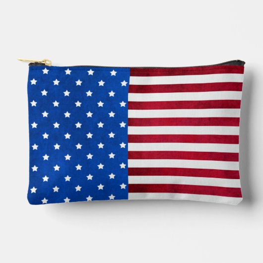 Shirley TaylorによるStars and Stripes-American国旗 アクセサリーポーチ (正面)