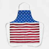 Shirley TaylorによるStars and Stripes-American国旗 エプロン (正面)