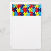 Shirley Taylorの自閉症認識パズル 便箋 (正面/裏面)