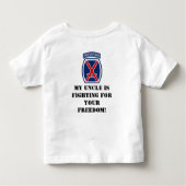 Shirt幽霊の軍隊の叔父さん トドラーTシャツ (裏面)