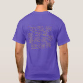 SHIRT.100.1.100-DAY TSHIRT.PURPLE.WORDS.FRNTBACK Tシャツ (裏面)