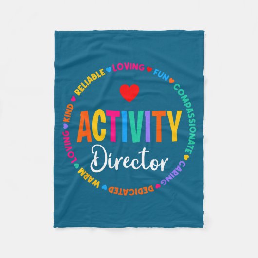 Shirt Activity Director Activity Professionals Wee フリースブランケット (正面)