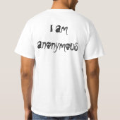Shirt anonymous tシャツ (裏面)