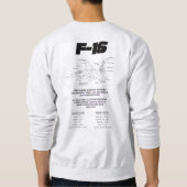 Shirt Army F-16 Falcon スウェットシャツ (裏面)