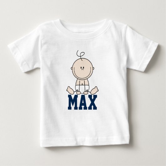 Shirt baby - illustratie baby met naam ベビーTシャツ (正面)