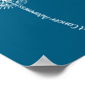 Shirt Breast Cancer Awareness Flower Pink ポスター (角)