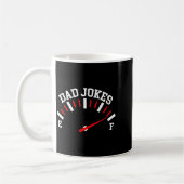 Shirt Dad Jokes Full Meter Funny Father’s Day Gift コーヒーマグカップ (左)