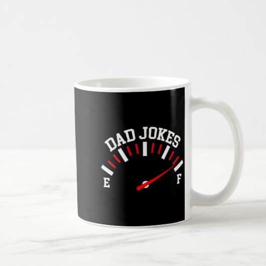 Shirt Dad Jokes Full Meter Funny Father’s Day Gift コーヒーマグカップ (右)