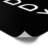 Shirt Daddy Est 2025 New Dad Baby Reveal Gift Tee  ポスター (角)