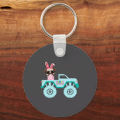 Shirt Easter Bearded Dragon Bunny Riding キーホルダー (正面)