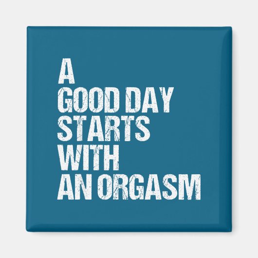 Shirt Funny Adult Humor Morning Phrase Quote マグネット (正面)