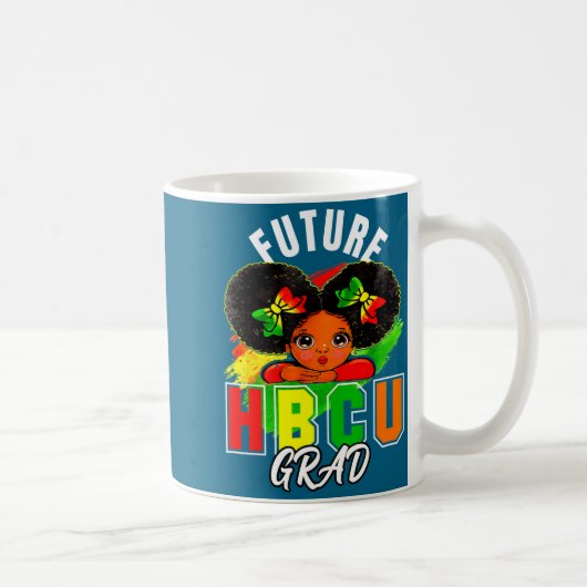 Shirt Future Hbcu 卒業 歴史 ブラック コーヒーマグカップ (右)