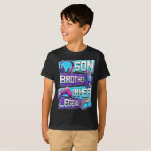 Shirt Gaming Shirt Video Game Shirts For Boys 10代の Tシャツ (正面フル)