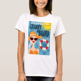 Shirt Granny on By Harper Lin Book Cover（船上のシャツおばあ Tシャツ