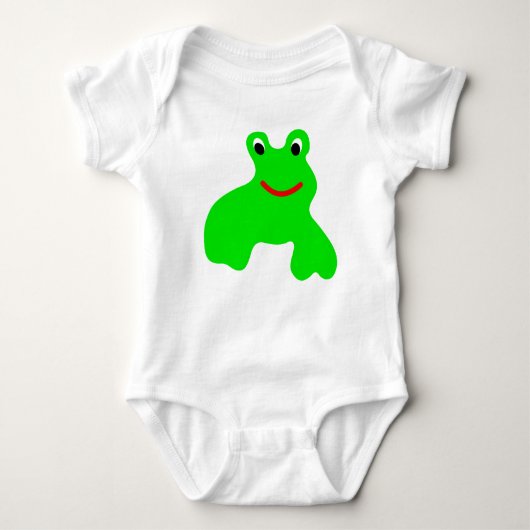 Shirt mit Frosch ベビーボディスーツ (正面)