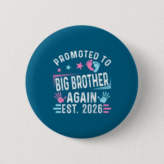 Shirt Promoted Big Brother Again Est 缶バッジ (正面)