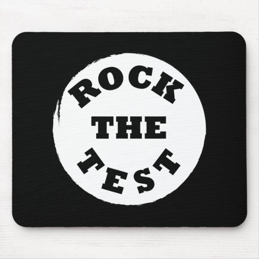 Shirt Rock The Test Men Women School マウスパッド (正面)