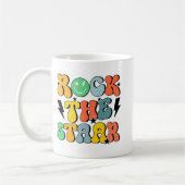 Shirt Test Day Rock The Staar Test Squad コーヒーマグカップ (左)