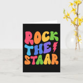 Shirt Test Day Rock The Staar Test Squad 1 カード (黄色い花)