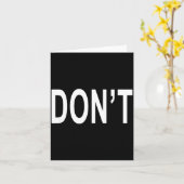 Shirt That Says Don't  カード (黄色い花)